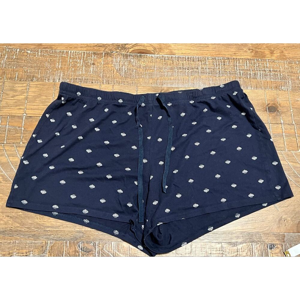 Nautica Sleepwear Women’s Sleep Shorts Size Medium Pajama Bottom Seashell Print
